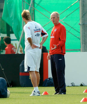 David Beckham och Sven-Göran Eriksson (Sven Göran