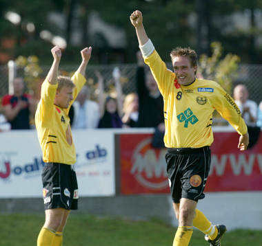 Mattias Rosén, Mjällby, jublar (jubel)