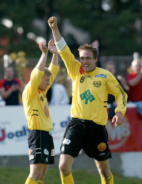 Mattias Rosén, Mjällby, jublar, jubel