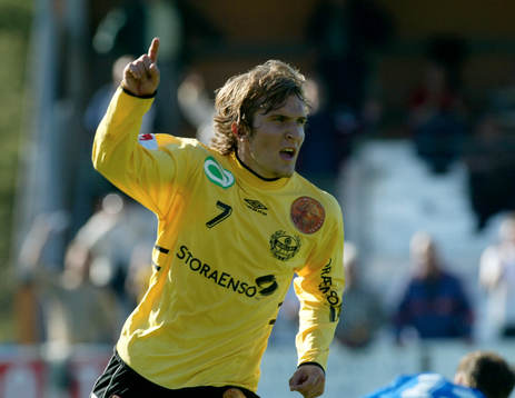 Johan Svensson, Mjällby, jublar, jubel