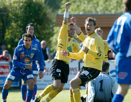 Mattias Rosén, Mjällby, jublar (jubel)