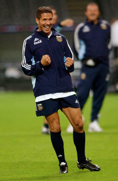 En lycklig Diego Simeone, Argentina