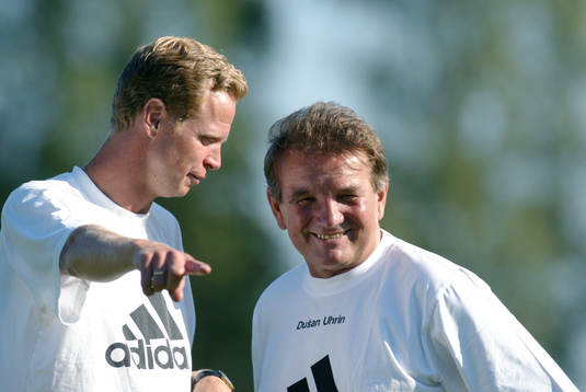 Pär Millqvist, assisterande tränare och Dusan Uhrin,