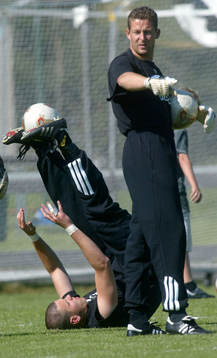 Målvaktsträning, Daniel Örlund och Daniel Andersson