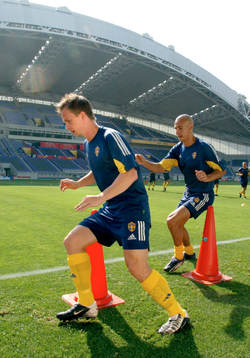 Tobias Linderoth och Henrik Larsson, Sverige