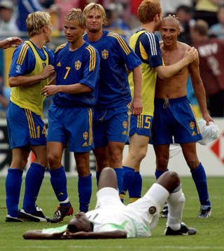 Sverige jublar och Nigeria deppar (depp)