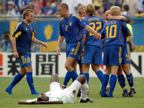 Sverige jublar och Nigeria deppar (depp)