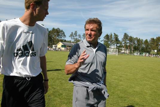 Pär Millqvist, assisterande tränare och Dusan Uhrin,