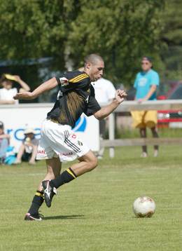 Allyson (Brasilien) som provspelade för AIK
