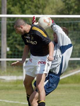Allyson (Brasilien) som provspelade för AIK
