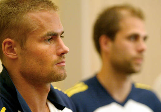 Olof Mellberg och Teddy Lucic, Sverige