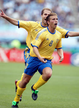Anders Svensson, Sverige, jublar, jubel