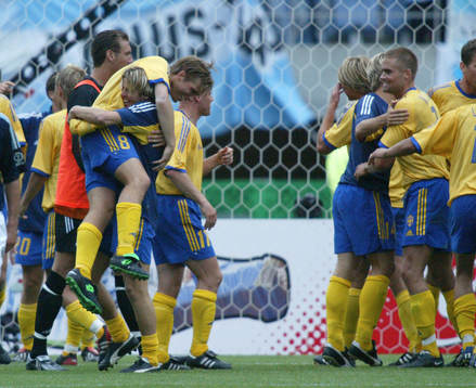 Anders Svensson, Pontus Farnerud och Olof Mellberg