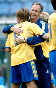 Anders Svensson, Sverige kramas med Lars Lagerbäck