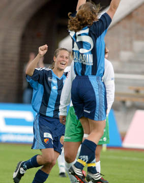 Elin Flyborg och Jill Broomé, Djurgården jublar, jubel