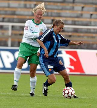 Sinikka Saloma, Hammarby och Elin Flyborg, Djurgården