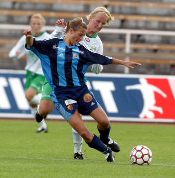 Elin Flyborg, Djurgården och Sinikka Saloma, Hammarby