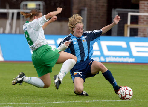 Viktoria Sahlsten, Hammarby och Sara Johansson, Djurgården