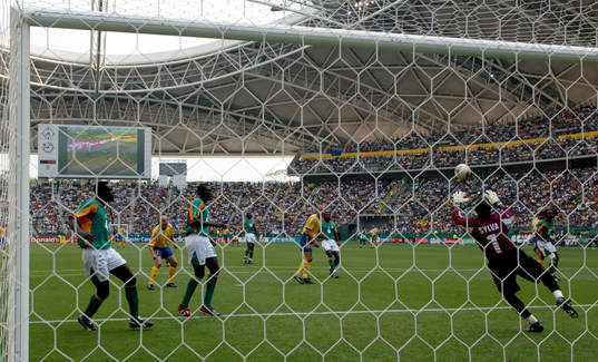 Arena, målvakt, storbild