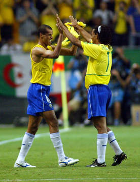 Rivaldo och Ronaldinho, Brasilien, jublar (Jubel)