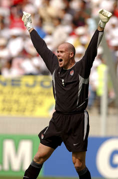 Brad Friedel, USA (Amerika) jublar (Jubel)