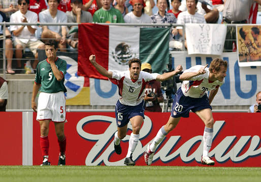 Brian McBride, USA, jublar(Jubel)