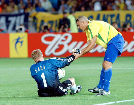 Oliver Kahn, målvakt, Tyskland och Ronaldo, Brasilien