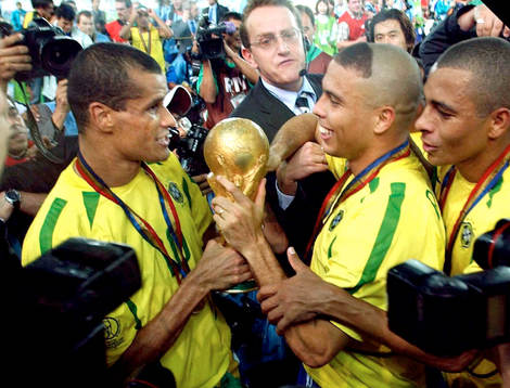 Rivaldo och Ronaldo, Brasilien. Pokal