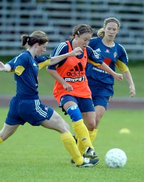 Malin Moström, Hanna Ljungberg och Linda Fagerström