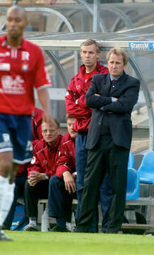Erik Hamrén och Sören Börjesson, tränare, Örgryte