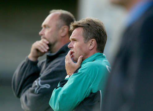 Anders Linderoth och Thom Åhlund, tränare, Hammarby