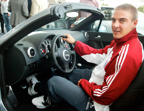 Sebastian Deisler, i en Audi, FC Bayern München