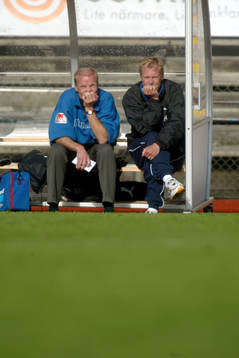 Trelleborgs nya tränare Jonas Brorsson och Lasse Larsson