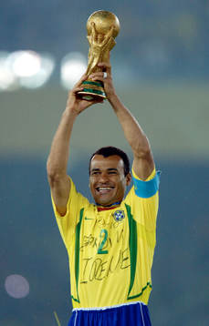 Cafu med bucklan. Buckla, pokal, glädje