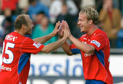 Matchvinnarna Tommi Grönlund och Marcus Ekenberg,