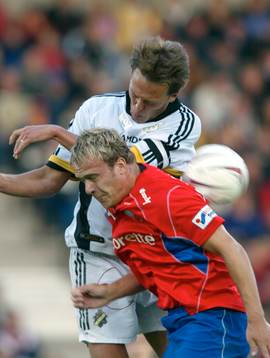 Krister Nordin och Marcus Ekenberg i nickduell