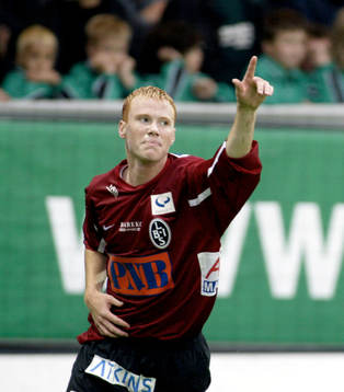 Alexander Farnerud, jubel, Landskrona