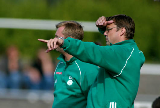 Peter Lenell och Peter Gerhardsson, tränare, Enköping