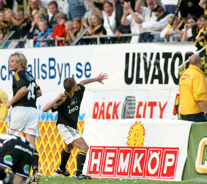 Krister Nordin, AIK, jublar, jubel