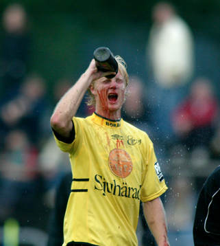Blod, Johan Sjöberg, Elfsborg, skadad (skada)
