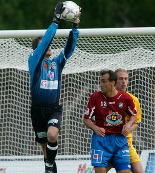 Roger Anderek, målvakt. Grepp