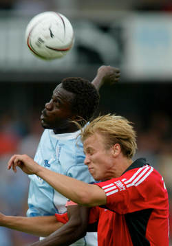 Peter Ijeh, Malmö når högst i en luftduell