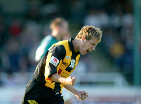 Tobias Hysén, Häcken, jublar. Jubel