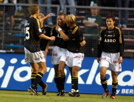 Krister Nordin, AIK gratuleras