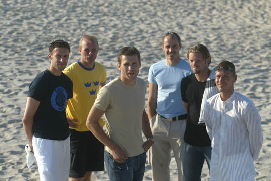 Fr.v. Rade Prica, Peter Wibrån, Andreas Jakobsson, Magnus