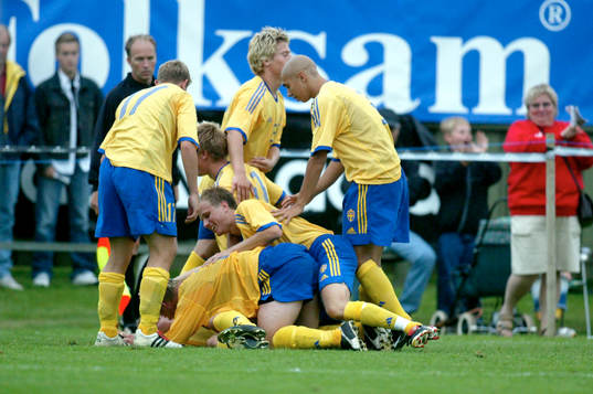 Petter Andersson, Sverige har gjort mål och Sverige jublar