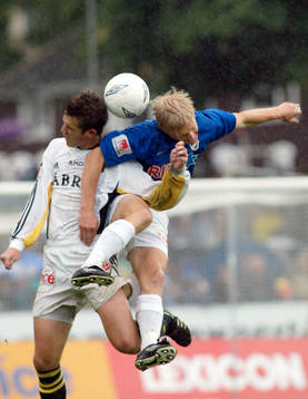 Petter Hansson, Halmstad och Per Nilsson, AIK