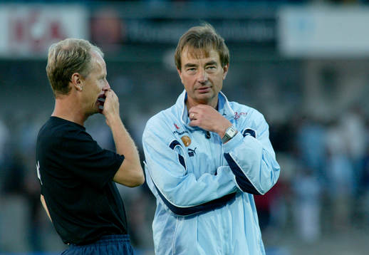 Anders Palmér och Tom Prahl, tränare, Malmö FF