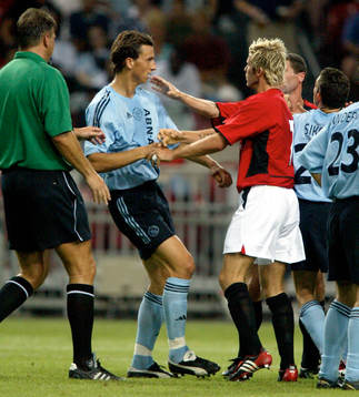 Zlatan Ibrahimovic och David Beckham