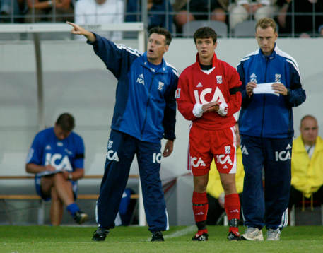 Stefan Lundin och Jonas Olsson, tränare,  IFK Göteborg, i